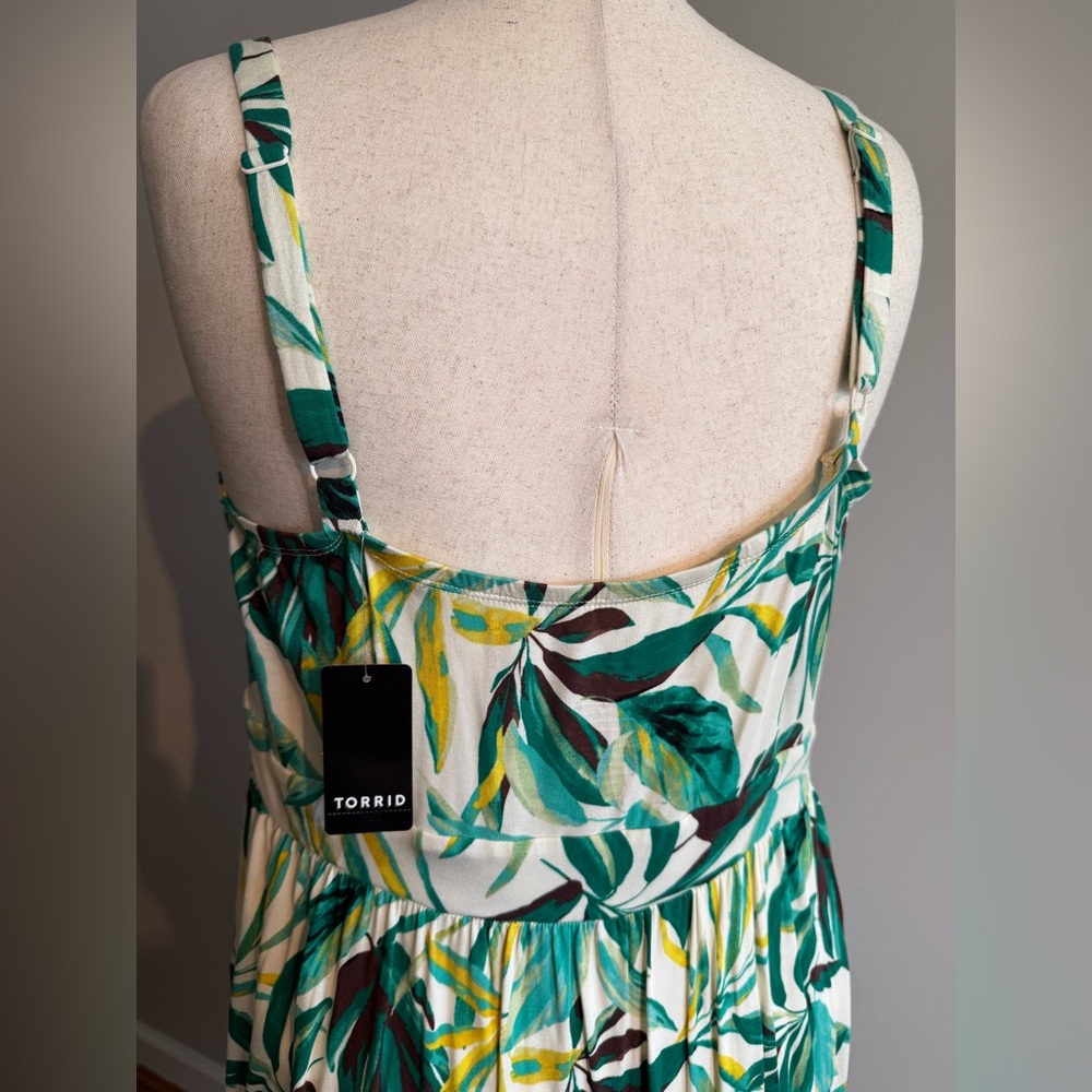 NWT Torrid Super Soft Tropical Print Midi Dress - Torrid Size 3 (22-24, 3X) - Picture 11 of 16